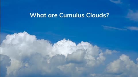 How do cumulus clouds form
