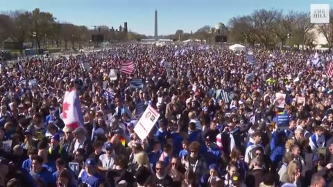 Thousands gather on National Mall for March for Israel