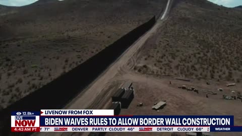 Migrant crisis_ Border wall construction resumes, Biden announces