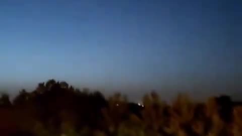 Alleged footage showing Anti-Aircraft Fire earlier over the City of Isfahan in Central Iran