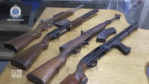 Three men arrested for allegedly supplying guns to criminals in Sydney | 9 News Australia