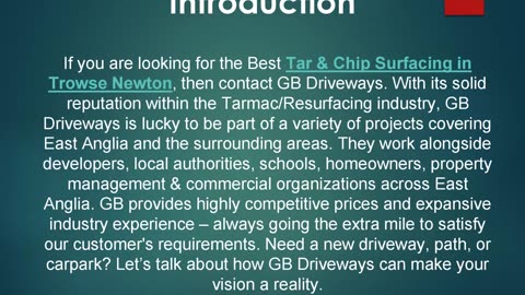 Best Tar & Chip Surfacing in Trowse Newton