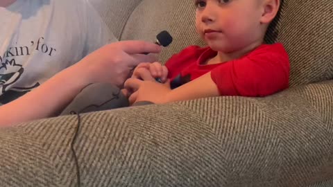 I had a wholesome interview with three year old Hasen…