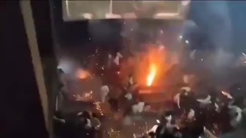 Indian fans took over full cinema and fired firecrackers while watching movie