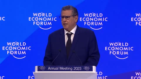 Special Address by Aziz Akhannouch, Head of Government of Morocco Davos 2023