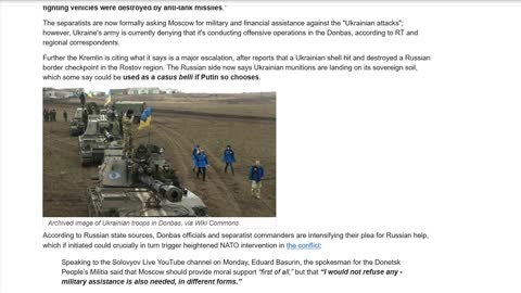 NEWS FLASH! Russian Army Moves into Donbass