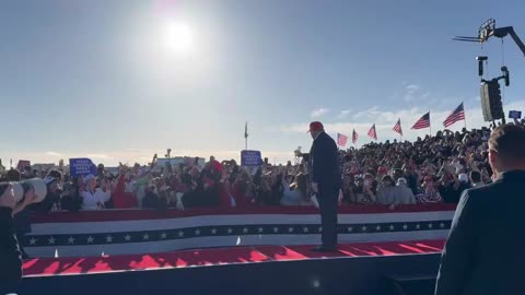 Trump Takes The Stage In Wildwood, New Jersey