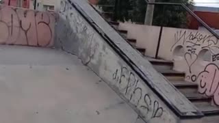 skateboarder falling down