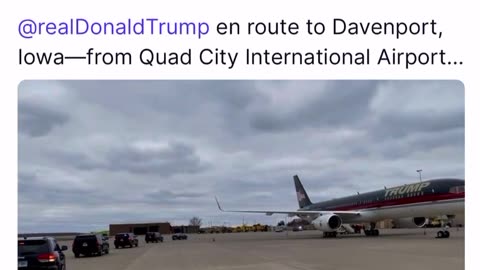 Dan Scavino in route to Davenport Iowa from Quad City Internation Airport.... Mar 13, 2023