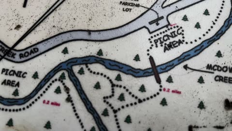 Detailed Trailhead Informational Sign & Hiking Map @ McDowell Creek County Park | Oregon | 4K