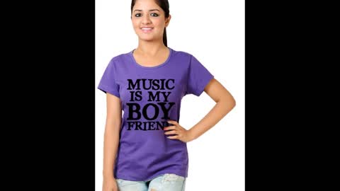 Funny Graphic Design Fuchsia Colour Cotton T Shirts