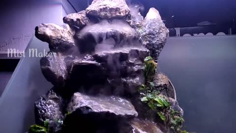 How to Make Paludarium /Aquascape Waterfall Tank