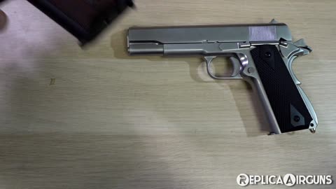 WE 1911 GBB Airsoft Pistol Table Top Review.mp4