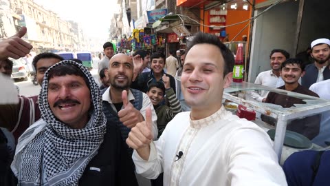 Street Food in Peshawar - GOLDEN PULAO Mountain + Charsi Tikka Kabab + Pakistani Street Food Tour!