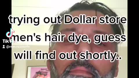 Men dollar store beard dye
