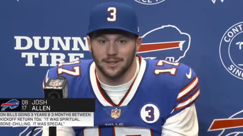 Josh Allen after Bills win