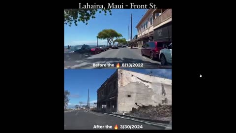 Lahaina, Maui - Front Street, Before and After