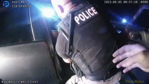 Bodycam of Jasper incident of a viral traffic stop where a man was hit and dragged out of a vehicle