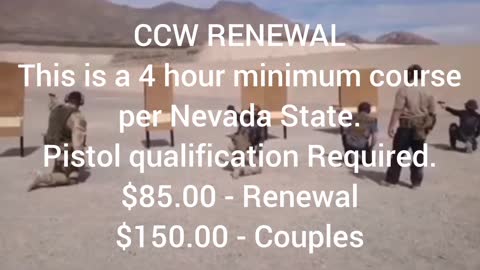 CCW Renewal - January 7th