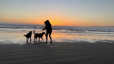 Beautiful Sunset Over Pismo Beach