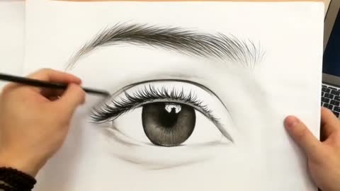 Pencil Sketch of Beautiful Eye