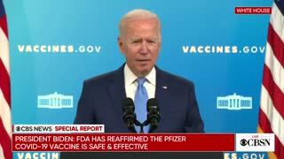 President Biden urges parents to ensure their children wear masks.