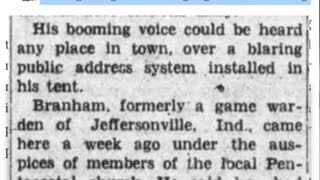 Preserving Pentecostal History: William Branham's Lost Recordings