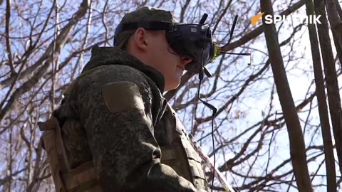 RUSSIA: Russian FPV drone operators destroyed a group of Ukrainian militants!