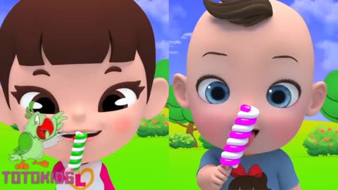 Lollipops Finger Family Song Nursery rhymes || super toys totokids