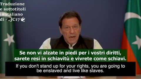 Imran Khan prima di essere arrestato