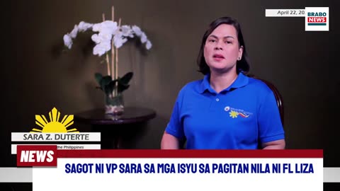 Matipid na sagot ni VP Sara sa mga isyu sa pagitan nla ni First Lady Liza Araneta-Marcos