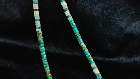 Natural turquoise mop choker simple necklace Summer Jewelry 20240212-06-08