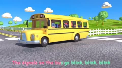 Wheel on the bus KARAOKE | @COCOMELON kids songs