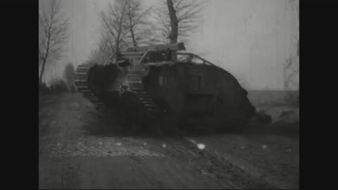 Captured British tanks - Battle of Cambrai