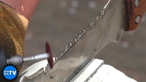 Brilliant idea from an old two-handed saw! Do it yourself ЧТО СДЕЛАТЬ ИЗ СТАРОЙ ПИЛЫ!ASMR