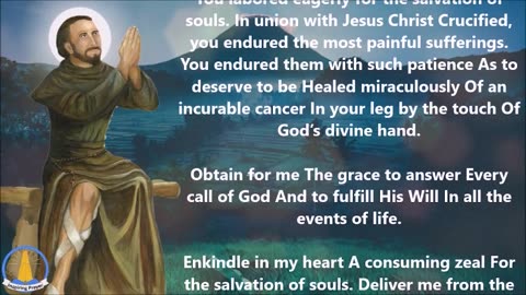 Prayer to St. Peregrine, patron of those suffering from cancer