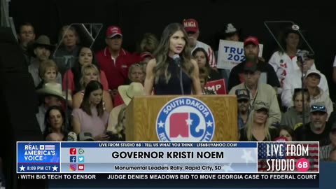 Governor Kristi Noem Delivers Speech at Monumental Leaders Rally in South Dakota