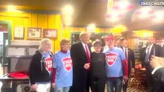 Trump meets some of his supporters