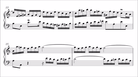 Bach Invention 1 in C Major, BWV 772(with sheet music, Noten)