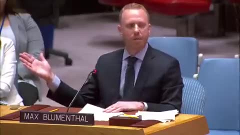 Max Blumenthal exposes numbers to the UN