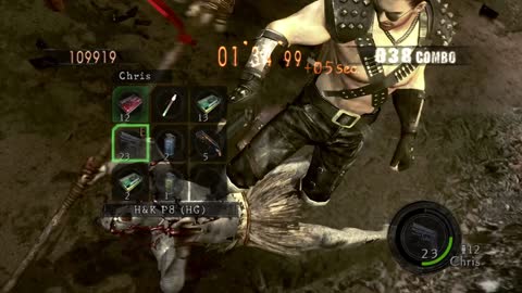 PS4 Resident Evil 5 Mercenaries United Solo Village Chris Warrior 150 kills