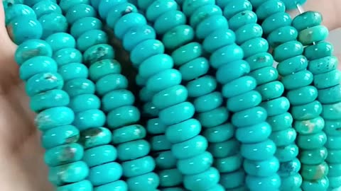 8mm Blue Natural turquoise smooth beads for Jewelry Making Fashion Design