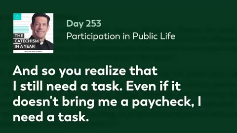 Day 253: Participation in Public Life — The Catechism in a Year (with Fr. Mike Schmitz)
