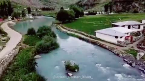 Astor Gilgit Baltistan Drone View Parishing valley