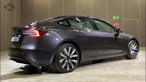 Tesla Model 3 2024 car's exterior and interior