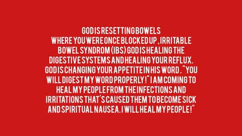 Prophetic Hope : God is Resetting Bowels