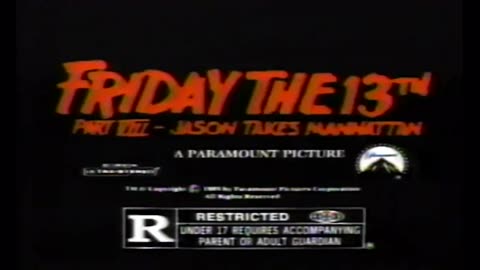 Friday the 13th Part VIII - Jason Takes Manhattan (Commercial)