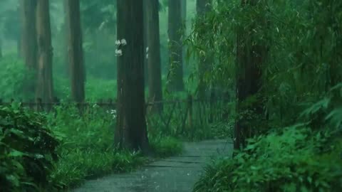 Rain On The Forest Path