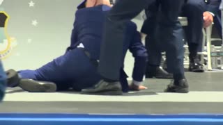 Joe Biden Falls During Air Force Graduation