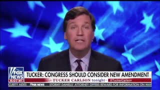 Flashback: Tucker Proposes Constitutional Amendment to Prevent War Mongers